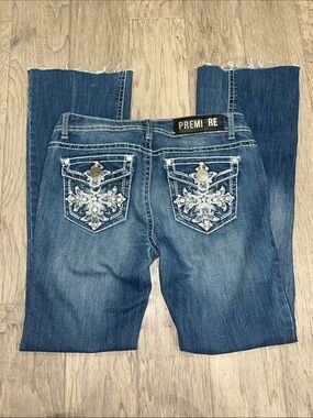 Premier Women's Bootcut Jeans with Embroidered Pockets